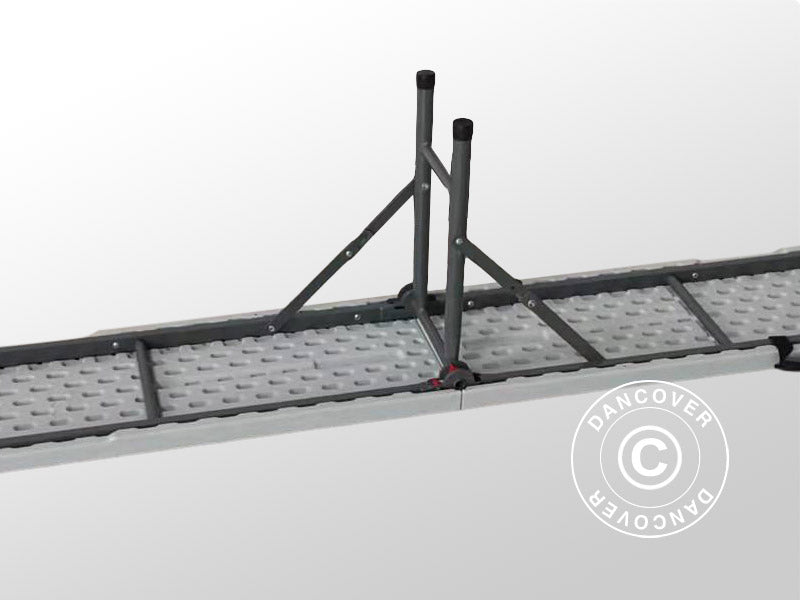 Bänk 244x30x43cm, Ljusgrå (25 st.)