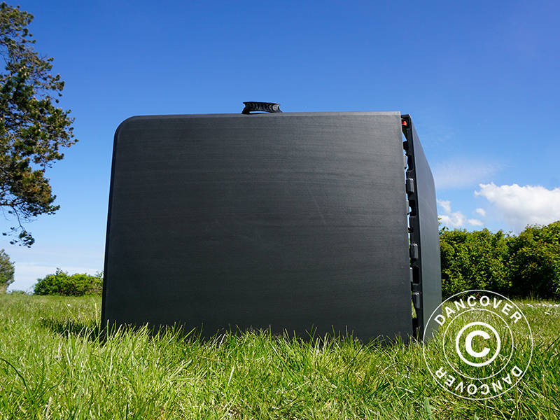 Hopfällbart bord 180x74x74cm, Svart (1 st.)