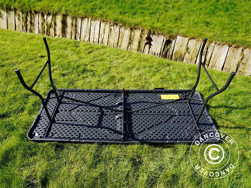 Hopfällbart bord 180x74x74cm, Svart (25 st.)