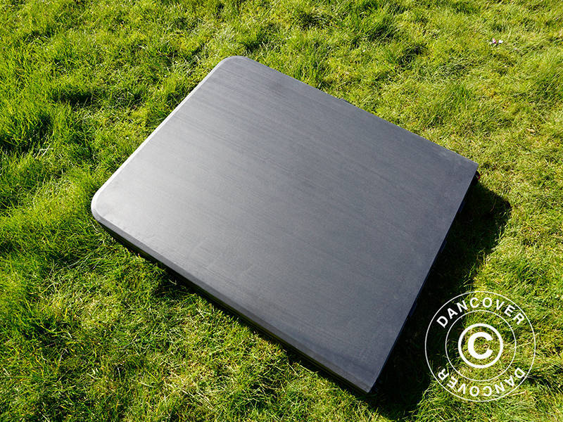 Hopfällbart bord 180x74x74cm, Svart (25 st.)