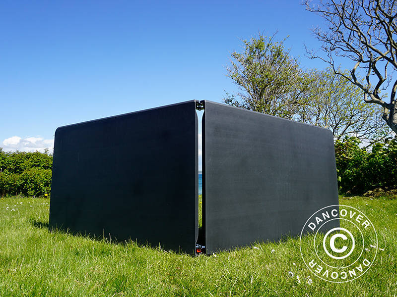 Hopfällbart bord 240x76x74cm, Svart (10 st.)