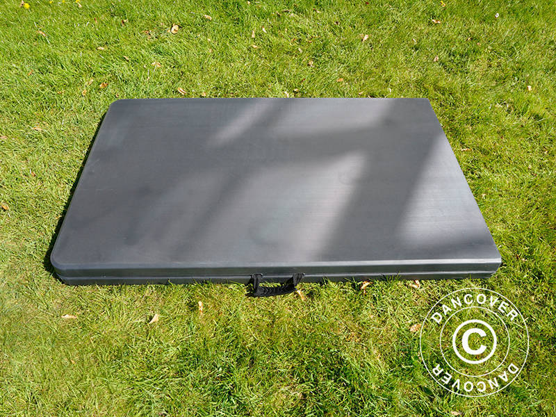 Hopfällbart bord 240x76x74cm, Svart (1 st.)