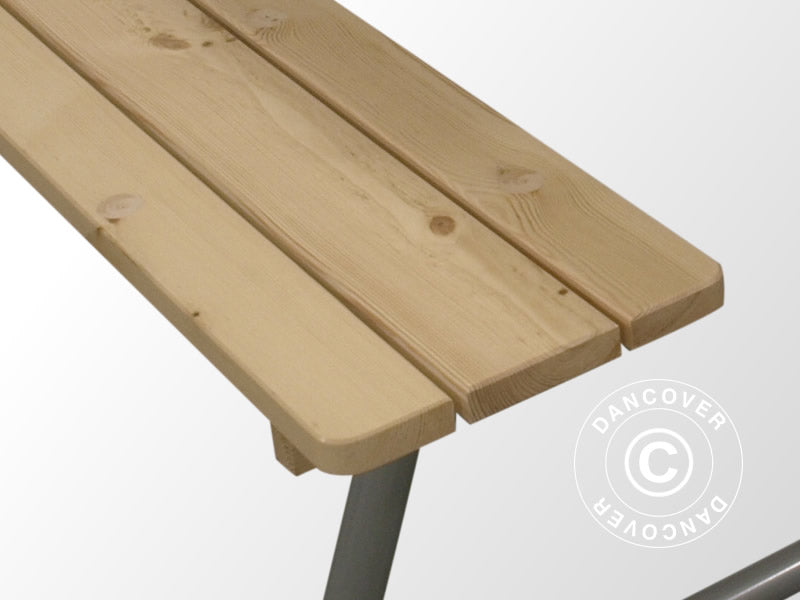 Picknickbord, 1,75x1,60m, Naturlig