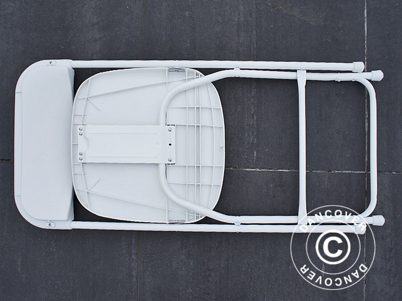 Klappstol 44x44x80cm, Vit, 8 st.