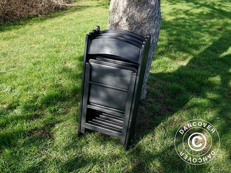 Klappstol Svart 44x46x77cm, 8 st.