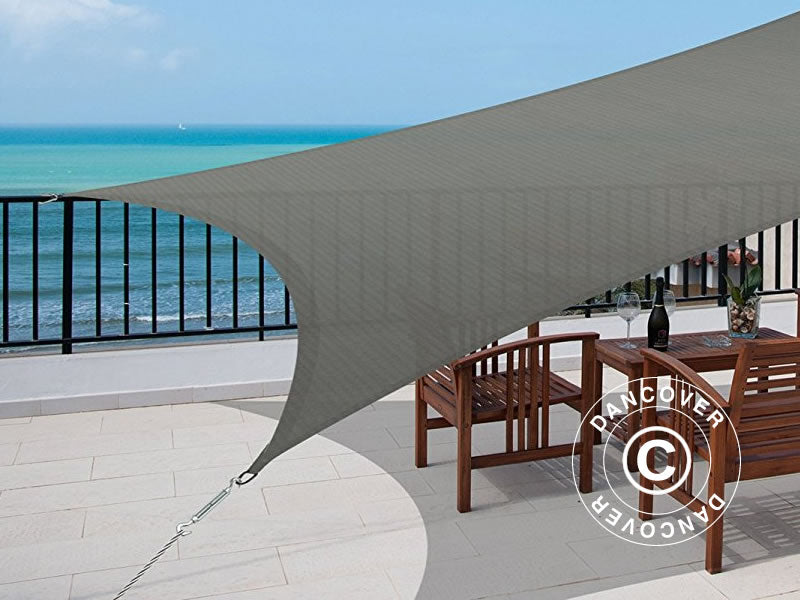 Solsegel 3x4m, Rektangulärt, Antracit