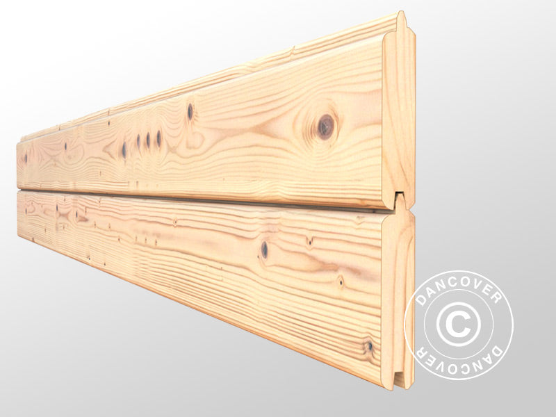 Bertilo redskapsbod i trä Wallstore Velo, 2,06x1,02x1,35m, 2,1m², Naturlig