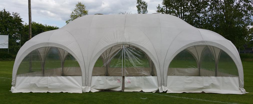 Exklusiva kupolformade Multipavillon partytält