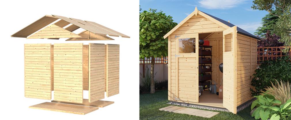 Bygg din egen redskapsbod eller skaffa ett DIY-kit