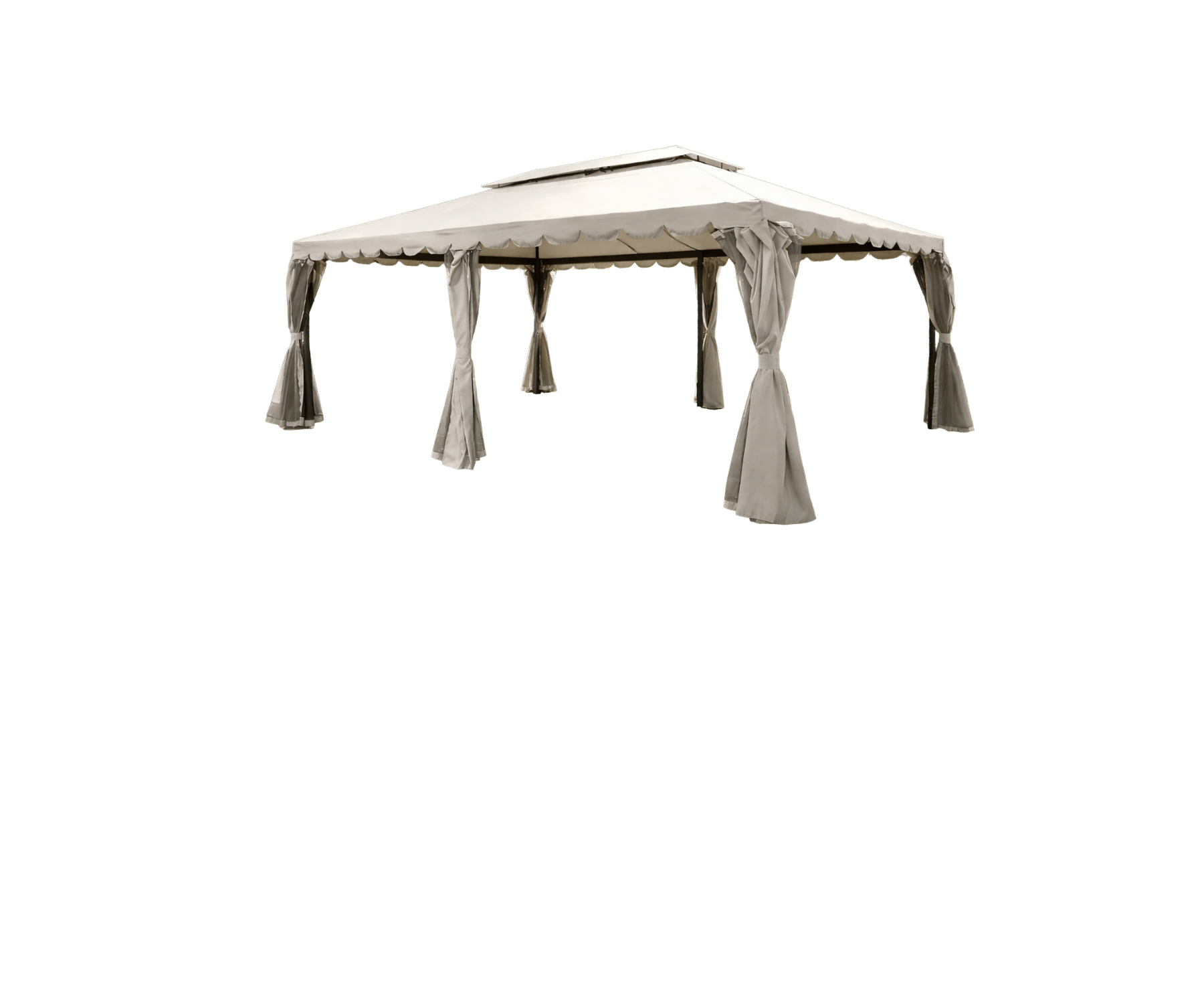 Pergola med textiltak