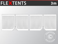 3m sida med myggnät FleXtents, Vit (2 stk)
