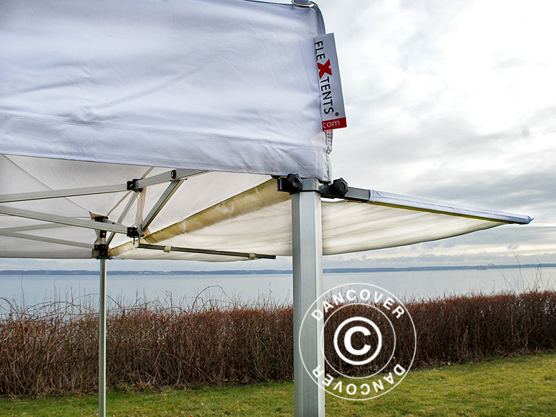 FleXtents PRO 3m utskjutande tak, Vitt med anslutare