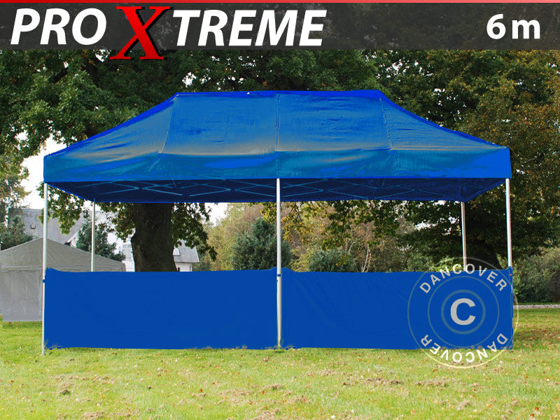 Halv sidovägg för FleXtents PRO Xtreme, 6m, Blå