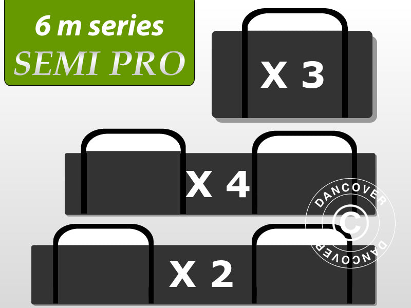 Väska paket, partytält 6 m. serien SEMI PRO