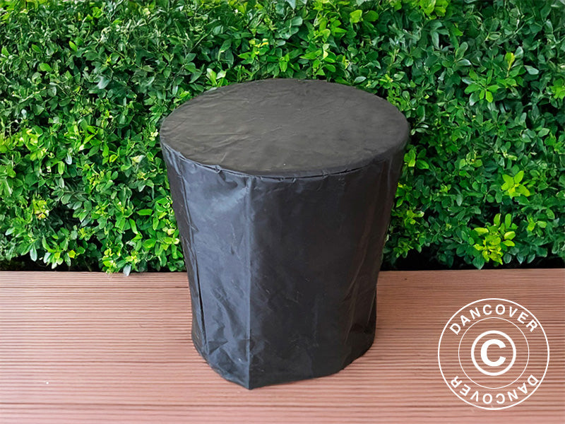 Överdrag till eldstad, Ø74,5x80cm, Svart