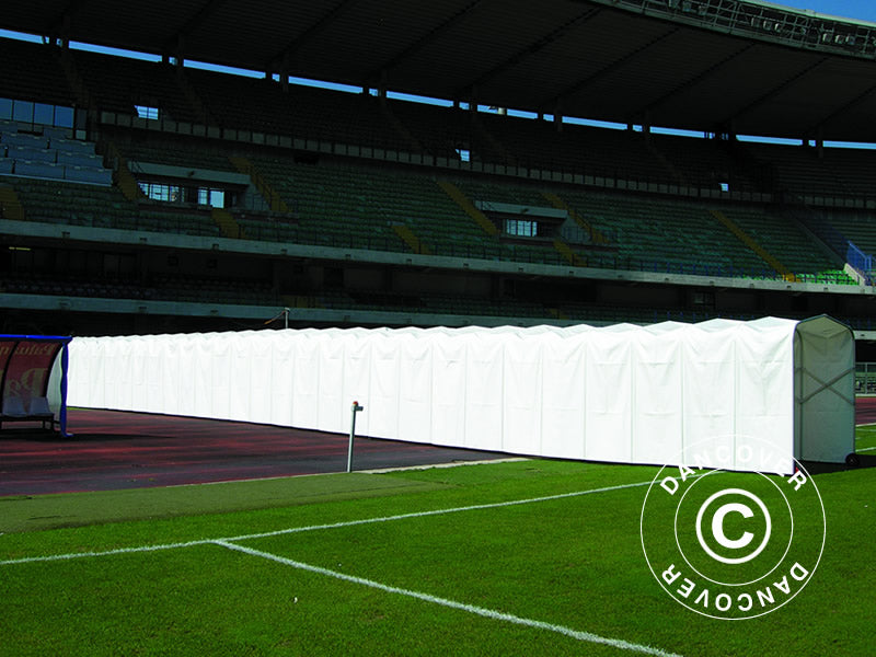 Spelartunnel, 2,5x11,33x2,2m, Vit