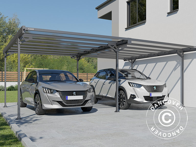 Dubbel carport Mistral Double, 6,06x5,09x2,27m, Antracit