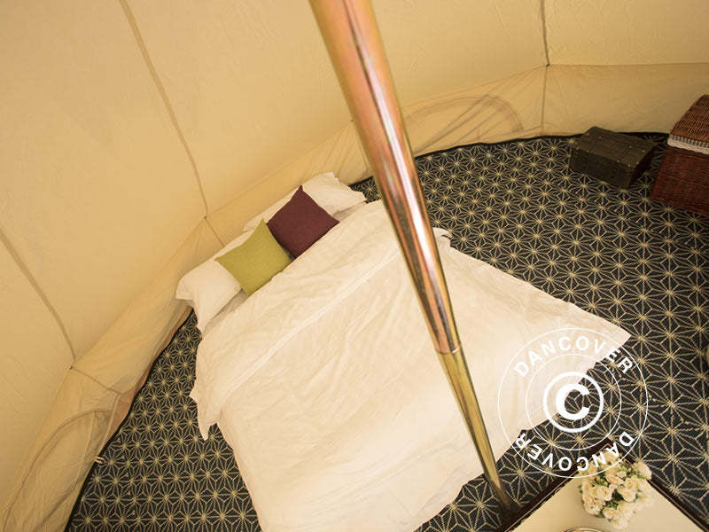 Glampingtält för glamping, TentZing®, 4x4m, 4 Pers, Sand