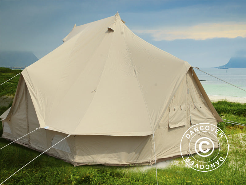 Glampingtält för glamping, TentZing®, 4x6m, 12 Pers, Sand