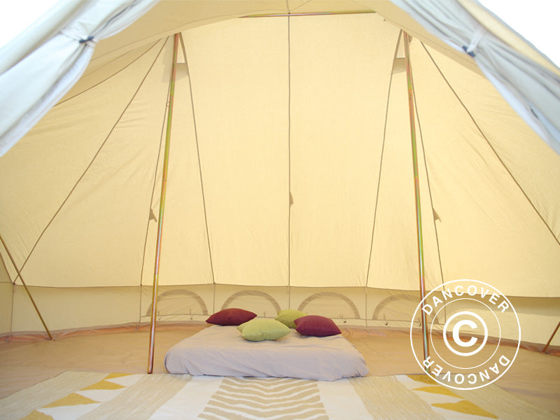 Glampingtält för glamping, TentZing®, 4x6m, 12 Pers, Sand