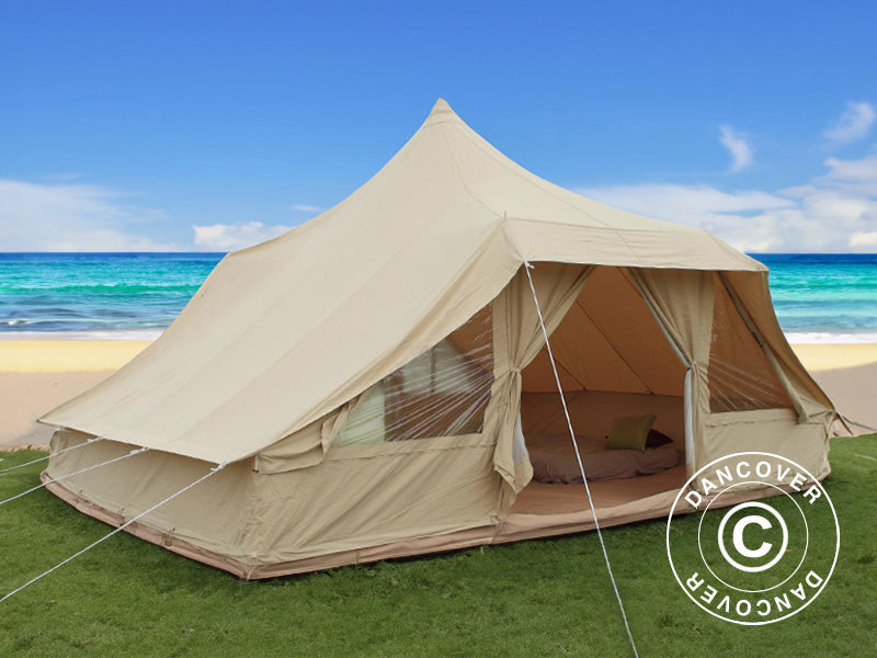 Tält för glamping, TentZing®, 4x5m, 10 personer, Sand