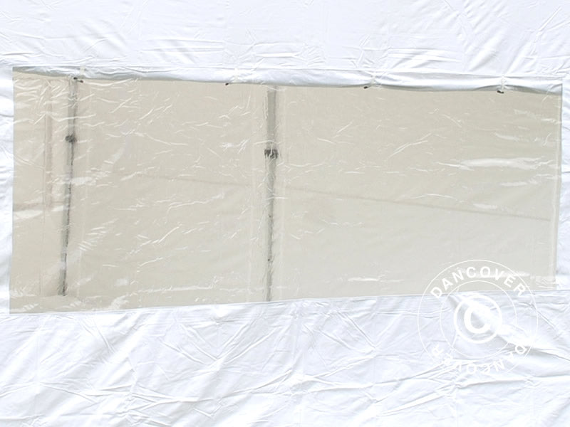 Snabbtält FleXtents® PRO, Medicinskt & Nödsituationstält, 3x6m, Röd/Vit, inkl. 6 sidoväggar