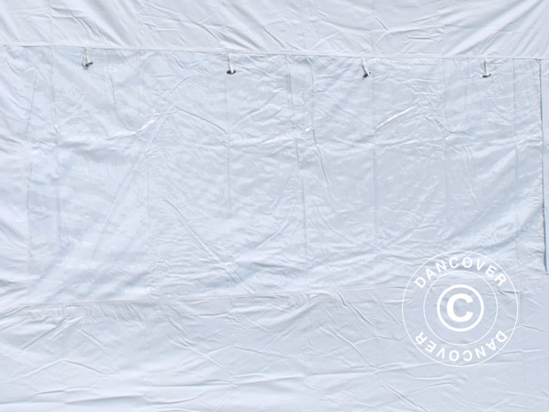 Snabbtält FleXtents® PRO, Medicinskt & Nödsituationstält, 3x6m, Röd/Vit, inkl. 6 sidoväggar