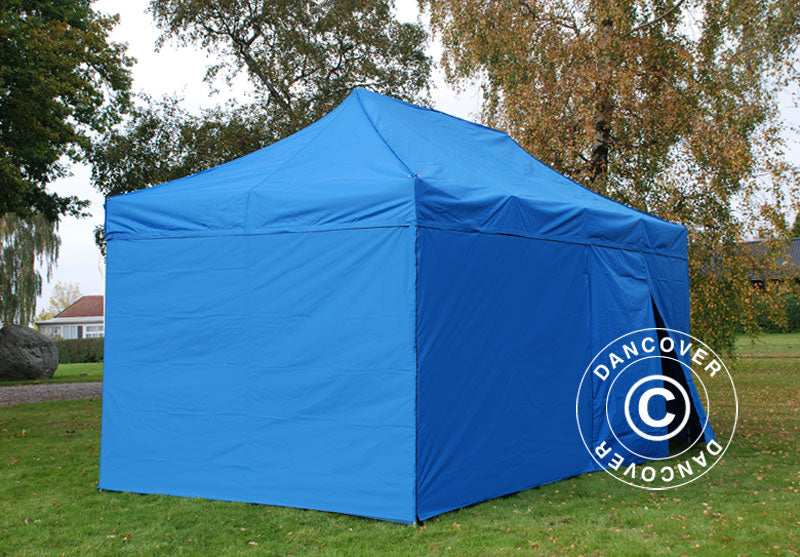 Snabbtält FleXtents Xtreme 50 3x6m Blå, inkl. 6 sidor