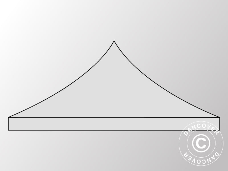 Takduk för Snabbtält FleXtents 3x6m, Silver