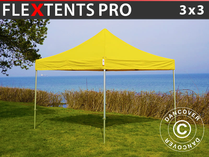 Snabbtält FleXtents PRO 3x3m Gul
