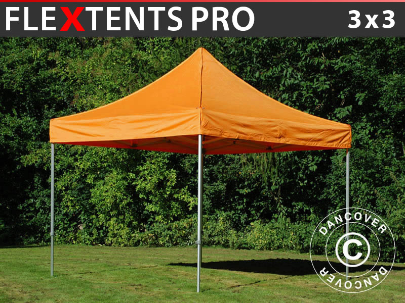 Snabbtält FleXtents PRO 3x3m Orange