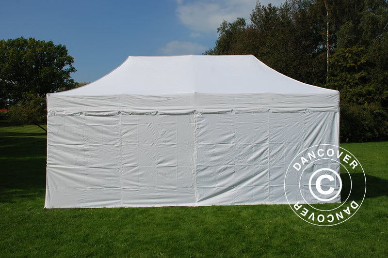 Snabbtält FleXtents PRO "Peaked" 3x6m Vit, inkl. 6 sidor