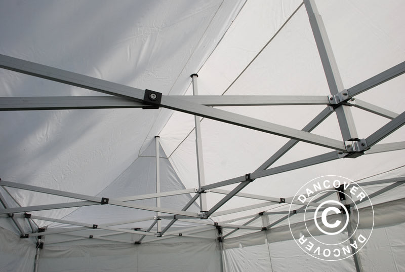 Snabbtält FleXtents PRO "Peaked" 3x6m Vit, inkl. 6 sidor
