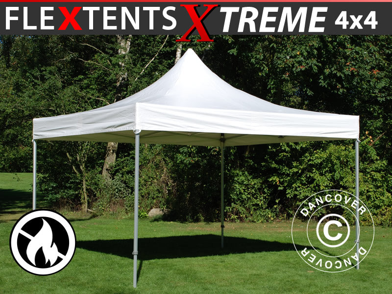Snabbtält FleXtents Xtreme 50 Heavy Duty 4x4m, Vit