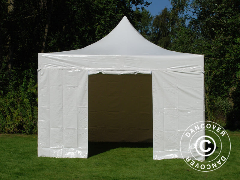 Snabbtält FleXtents Xtreme 50 Heavy Duty 4x4, Vit inkl. 4 sidor
