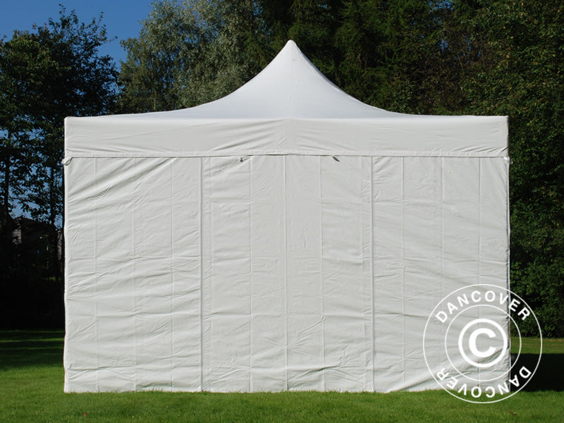 Snabbtält FleXtents Xtreme 50 Heavy Duty 4x8m Vit, inkl. 6 sidor