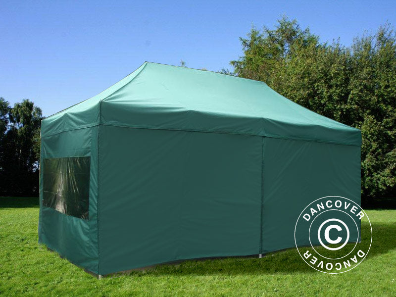 Snabbtält FleXtents Xtreme 50 3x6m Grön, inkl. 6 sidor