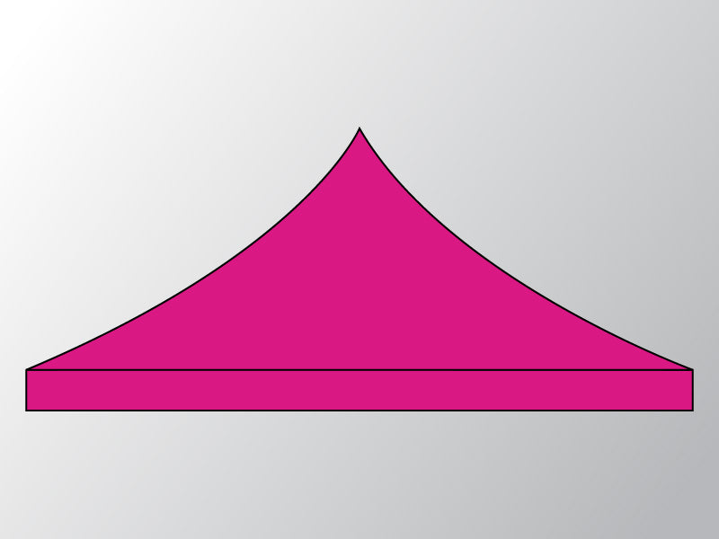 Takduk för Snabbtält FleXtents 3x3m, Rosa