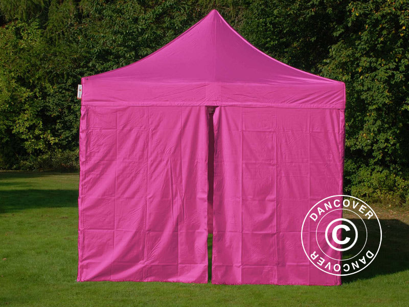 Snabbtält FleXtents PRO Vintage Style 3x6m Rosa, inkl. 6 sidor