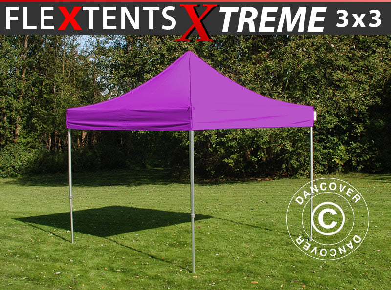 Snabbtält FleXtents Xtreme 50 3x3m Lila