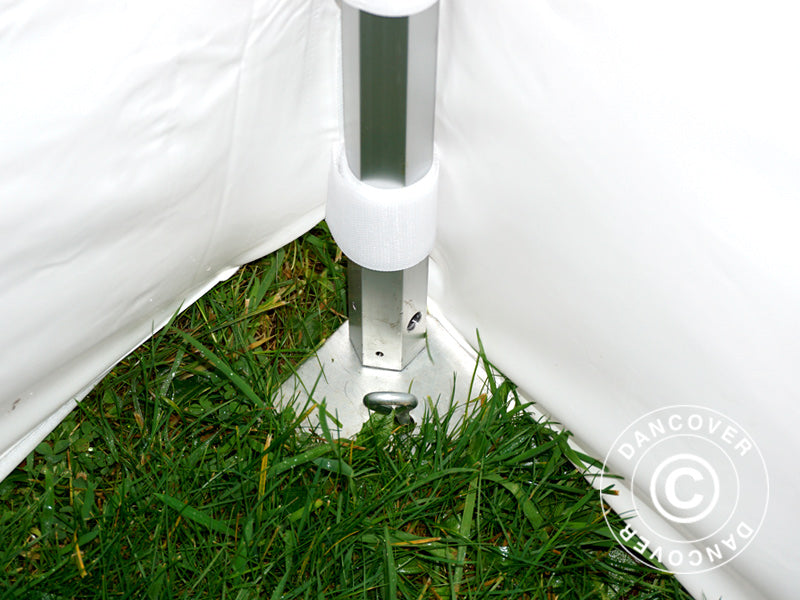 Snabbtält FleXtents® PRO Exhibition med sidoväggar, 3x3m, Vit, Flamhämmande