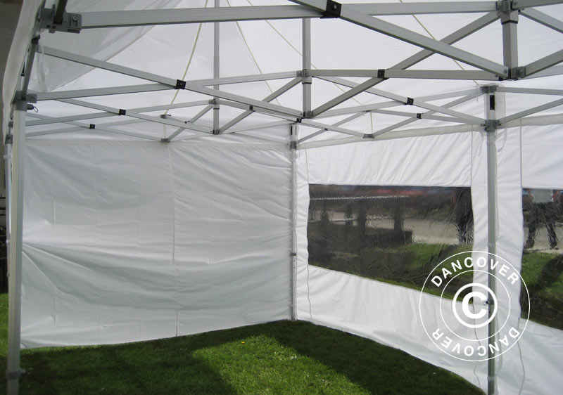 Snabbtält FleXtents PRO 3x6m Vit, Flamhämmande, inkl. 6 sidor