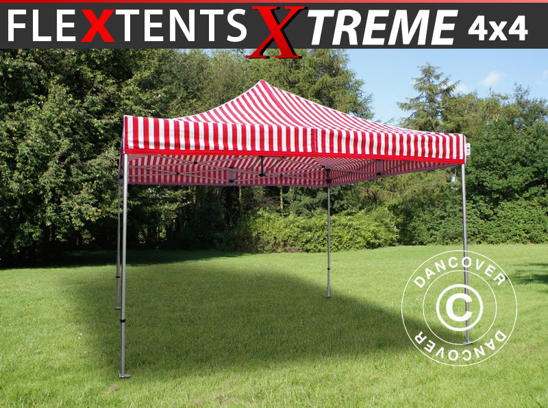 Snabbtält FleXtents Xtreme 50 4x4m Randigt