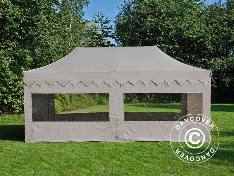Snabbtält FleXtents PRO "Morocco" 3x6m Latte, inkl. 6 sidor
