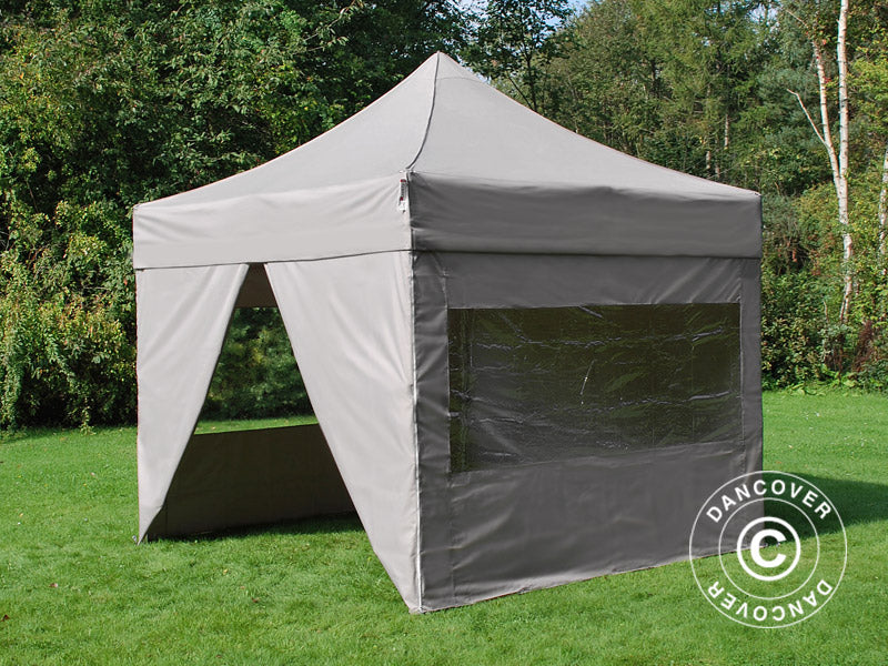 Snabbtält FleXtents PRO 3x3m Latte, inkl. 4 sidor