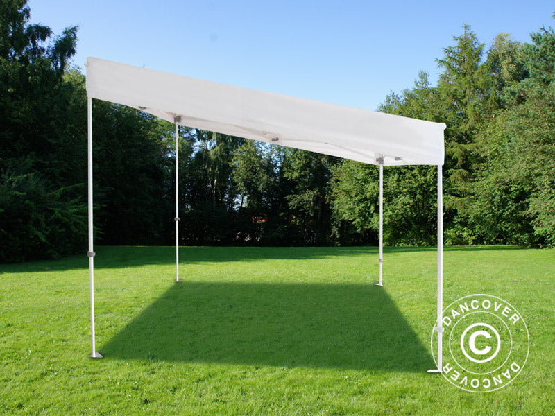 Snabbtält FleXtents PRO Trapezo 3x3m Vit, inkl. 4 sidor