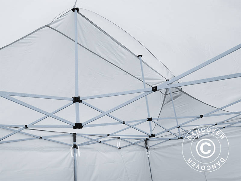 Snabbtält FleXtents® PRO, Medicinskt & Nödsituationstält, 3x6m, Vit, inkl. 6 sidoväggar