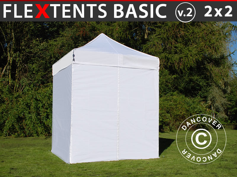 Flext. Basic v.2 2x2m 300g White incl. 4 SW YU+GL