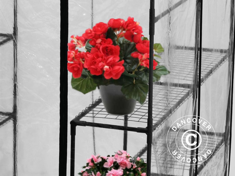 Tunnelväxthus XL, 1,43x1,43x1,95m, Transparant