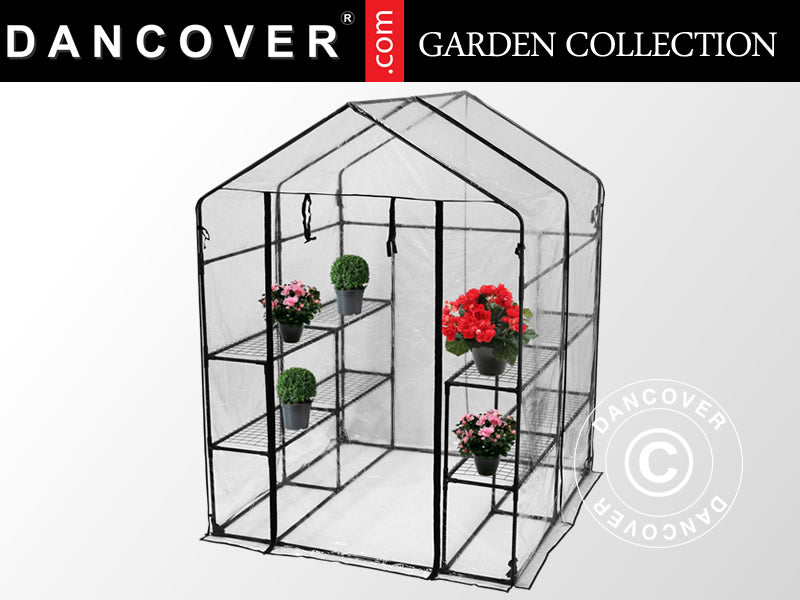 Tunnelväxthus XL, 1,43x1,43x1,95m, Transparant